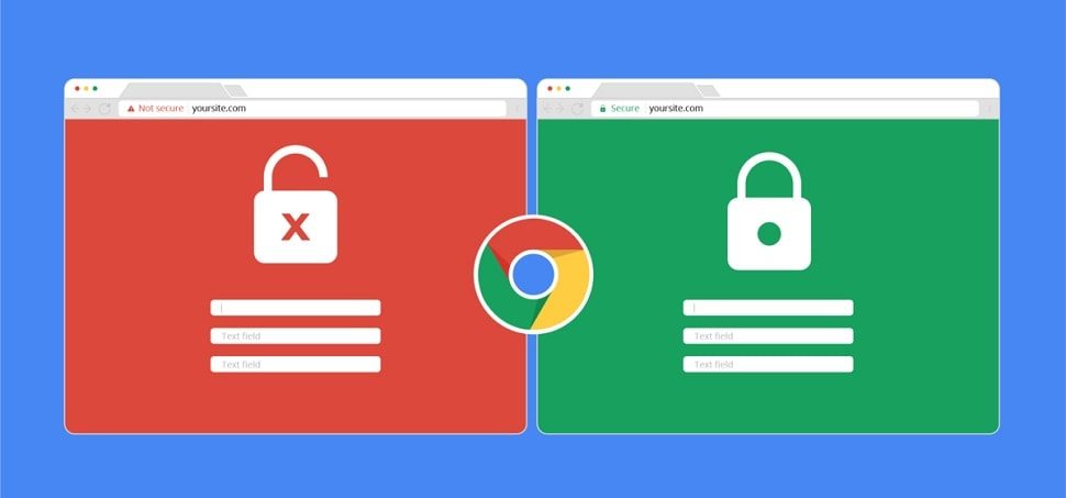كروم سيوقف الإشارة لروابط HTTPS بعلامة القفل الأخضر