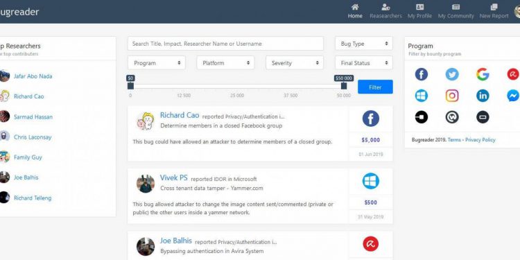 Bugreader أول منصّة عربية لصائدي الثُغر الأمنية في المجال الإلكتروني